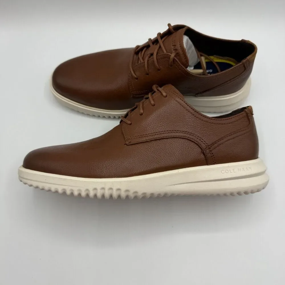 Cole Haan Plain Toe Oxford British Tan Leather Men Size 8